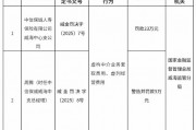 中信保誠人壽威海中心支公司被罰23萬元：虛構中介業(yè)務套取費用、虛列經(jīng)營費用