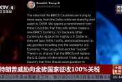 特朗普威脅向金磚國(guó)家征收100%關(guān)稅！專(zhuān)家：加關(guān)稅會(huì)讓很多美國(guó)企業(yè)破產(chǎn)
