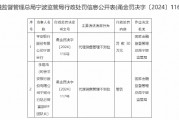平安銀行寧波分行被罰30萬(wàn)元：因代理銷售管理不到位