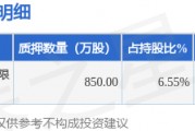 聯(lián)創(chuàng)股份（300343）股東李洪國質(zhì)押850萬股，占總股本0.79%