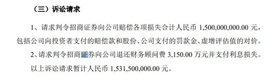 頭部券商，被索賠超15億元