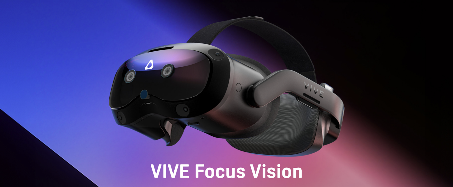 HTC VIVE Focus Vision 頭顯首銷：VR 眼動(dòng)追蹤、支持立體彩透，9888 元
