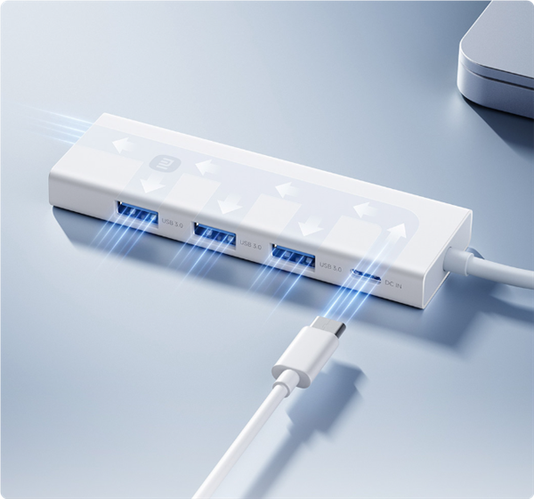 49元！小米四合一雙頭分線器開售：四口USB 3.0可同時(shí)傳輸