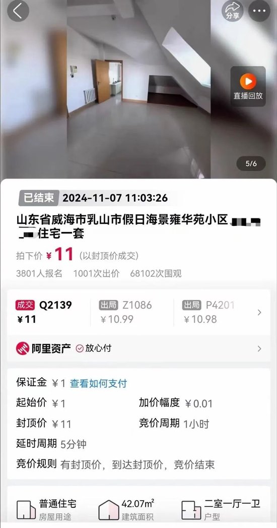 11元拍下海景房！還包過戶包稅費