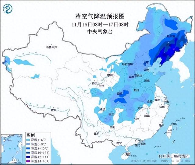 冷冷冷！大風＋降溫都來了！全國冰凍線進程圖出爐，這些地方雨雪天氣持續(xù)在線