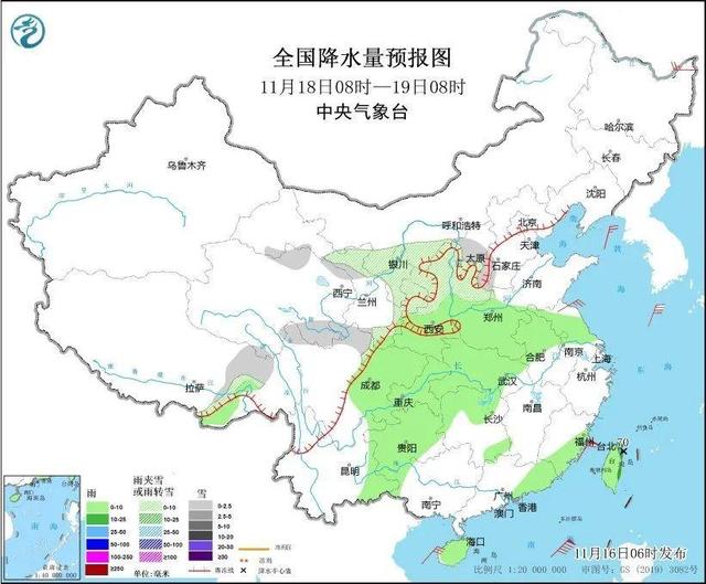冷冷冷！大風＋降溫都來了！全國冰凍線進程圖出爐，這些地方雨雪天氣持續(xù)在線