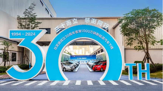 比亞迪成立30周年：技術引領，成就全球首家千萬輛新能源汽車下線