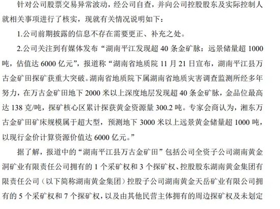 一地發(fā)現(xiàn)超40條金礦脈，這只黃金股躺贏？公司最新回應(yīng)！AI醫(yī)療有新利好