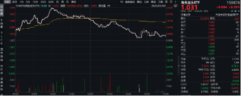 有色蓄勢(shì)高飛！有色龍頭ETF（159876）盤(pán)中逆市漲超3%！銅、金、鋁攜手上攻，北方銅業(yè)漲停封板