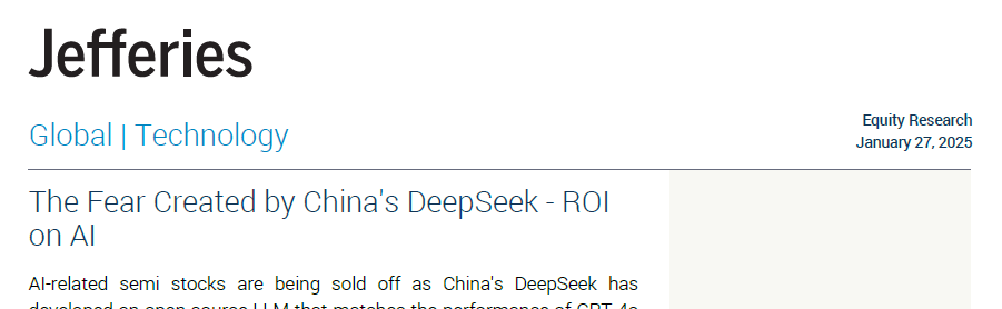 DeepSeek憑“白菜價(jià)”捅破萬億資本泡沫？英偉達(dá)承認(rèn)“卓越”