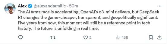 OpenAI緊急上線O3 Mini，網(wǎng)友熱評(píng)：DeepSeek R1 vs O3 Mini