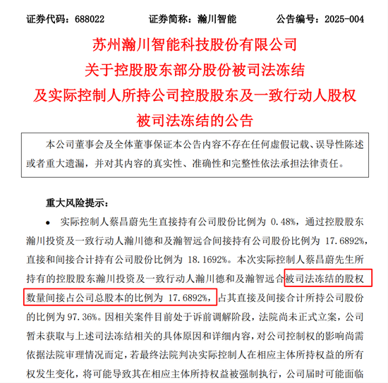 與前妻出現(xiàn)財產(chǎn)糾紛，這家A股公司實控人股份被司法凍結(jié)！