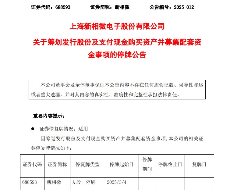 這家A股公司宣布，重大資產(chǎn)重組，今起繼續(xù)停牌！
